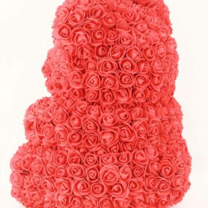 40cm meškiukas iš rožių su elegantiška dėže, puiki dovana jūsų brangiam asmeniui nuotrauka iš lv.epix.lt